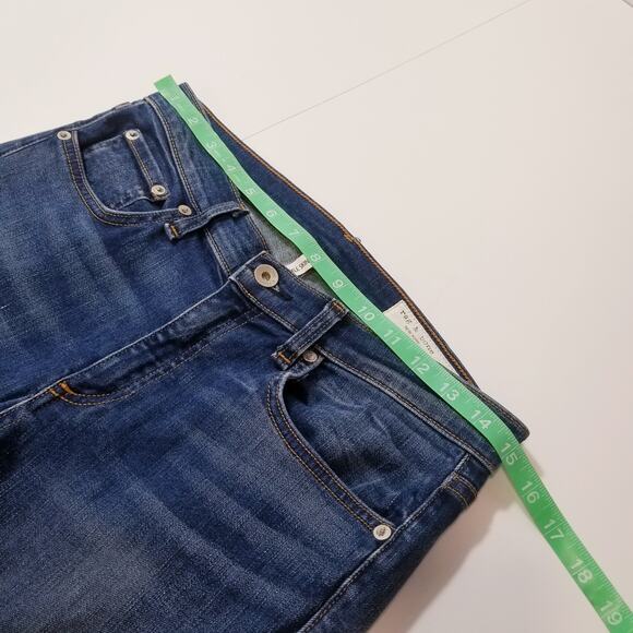 Rag & Bone Women size 27 Ankle Skinny Jeans Frayed Hem Blue Denim - Picture 6 of 13